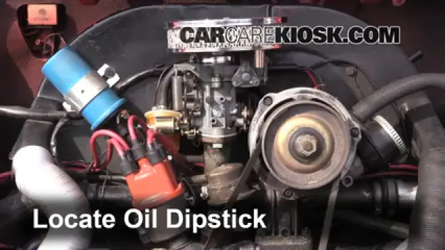 1976 Volkswagen Beetle 1.6L 4 Cyl. Convertible Oil Check Oil Level
